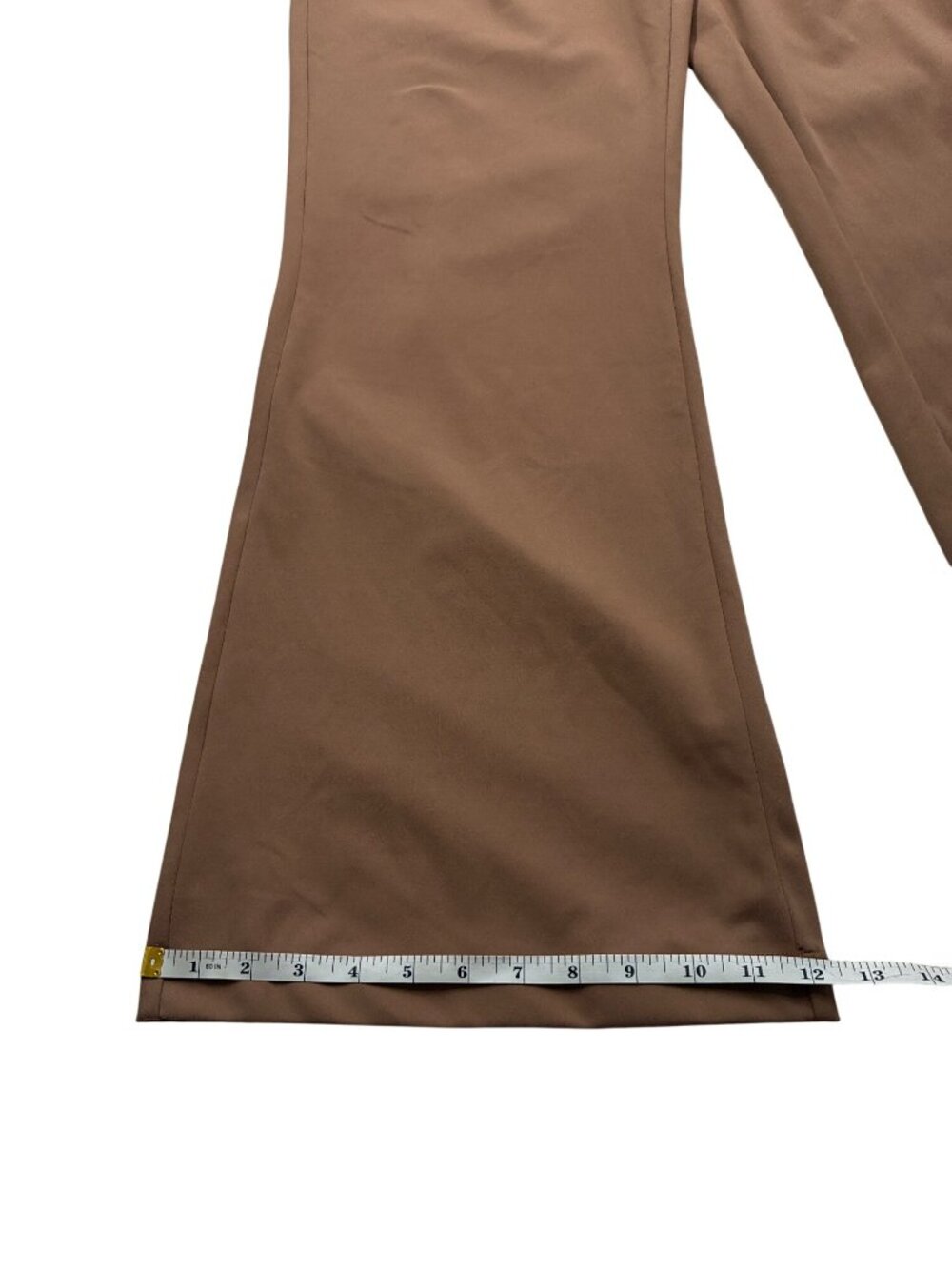 Halara Flex DayStretch High Waisted Flare Pants Pockets Burro brown S - Picture 11 of 11